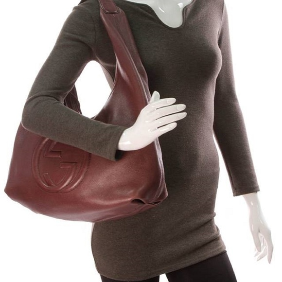 100% Auth Gucci Soho Hobo BagPebbled Calfskin - Picture 8 of 8